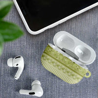 Hawaiian Hibiscus Honu AirPods Case Sage Green Mele Kalikimaka Palaka Spirit - Polynesian Pride