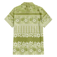 Hawaiian Hibiscus Honu Hawaiian Shirt Sage Green Mele Kalikimaka Palaka Spirit - Polynesian Pride