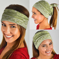 Hawaiian Hibiscus Honu Neck Gaiter Sage Green Mele Kalikimaka Palaka Spirit - Polynesian Pride