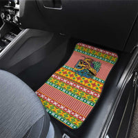 Hawaiian Pineapples Skull Car Mats Mele Kalikimaka Palaka Quilt Pattern - Polynesian Pride