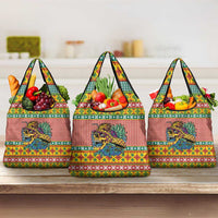 Hawaiian Pineapples Skull Grocery Bag Mele Kalikimaka Palaka Quilt Pattern - Polynesian Pride