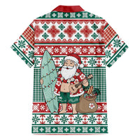 Hawaiian Funny Santa Surf Hawaiian Shirt Mele Kalikimaka Palaka Quilt Pattern LT9 - Polynesian Pride