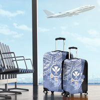 Aloha Vintage Hawaii Tribal Luggage Cover Blue Style LT9 - Polynesian Pride