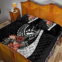 Hafa Adai Guam Quilt Bed Set Tropical Flowers with Polynesian Pattern LT9 - Polynesian Pride