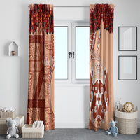 Vintage Tonga Kahoa Heilala Flower Window Curtain LT9 - Polynesian Pride