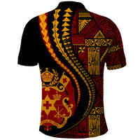 Vintage Tonga Malo E Lelei Ngatu Pattern Polo Shirt LT9 - Polynesian Pride