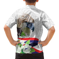 Philippines Eagle and Sampaguita Flowers Family Matching Tank Maxi Dress and Hawaiian Shirt Polynesian Pattern LT9 - Polynesian Pride