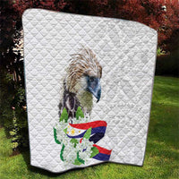 Philippines Eagle and Sampaguita Flowers Quilt Polynesian Pattern
