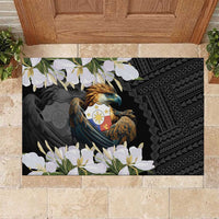 Philippines Eagle with Coat Of Arm Rubber Doormat Simple Sampaguita Jasmine