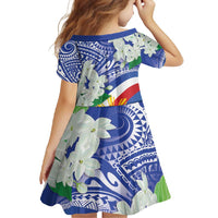Philippines Flag Family Matching Tank Maxi Dress and Hawaiian Shirt Sampaguita Jasmine with Polynesian Tribal