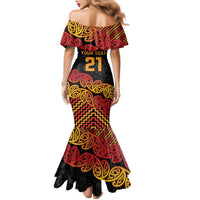 New Zealand Rugby Pacific Custom Family Matching Mermaid Dress and Hawaiian Shirt Rangatira Maori Kowhaiwhai Pattern
