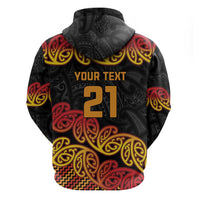 New Zealand Rugby Pacific Custom Hoodie Rangatira Maori Kowhaiwhai Pattern