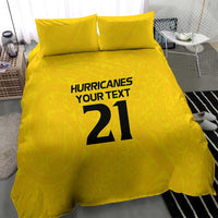 New Zealand Rugby Pacific Custom Bedding Set Hau Awhiowhio Maori Tribal Tattoo