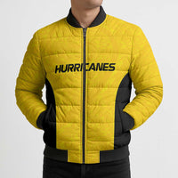 New Zealand Rugby Pacific Custom Bomber Puffer Jacket Hau Awhiowhio Maori Tribal Tattoo - Polynesian Pride