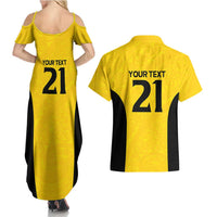 New Zealand Rugby Pacific Custom Couples Matching Summer Maxi Dress and Hawaiian Shirt Hau Awhiowhio Maori Tribal Tattoo