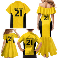 New Zealand Rugby Pacific Custom Family Matching Mermaid Dress and Hawaiian Shirt Hau Awhiowhio Maori Tribal Tattoo