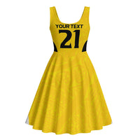 New Zealand Rugby Pacific Custom Midi Dress Hau Awhiowhio Maori Tribal Tattoo - Polynesian Pride