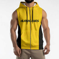 New Zealand Rugby Pacific Custom Sleeveless Zip Hoodie Hau Awhiowhio Maori Tribal Tattoo - Polynesian Pride