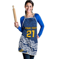 New Zealand Rugby Pacific Custom Apron Kahupeka Maori Kowhaiwhai Pattern - Polynesian Pride