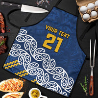 New Zealand Rugby Pacific Custom Apron Kahupeka Maori Kowhaiwhai Pattern - Polynesian Pride