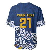 New Zealand Rugby Pacific Custom Baseball Jersey Kahupeka Maori Kowhaiwhai Pattern