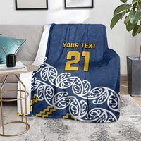 New Zealand Rugby Pacific Custom Blanket Kahupeka Maori Kowhaiwhai Pattern