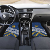 New Zealand Rugby Pacific Custom Car Mats Kahupeka Maori Kowhaiwhai Pattern