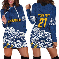 New Zealand Rugby Pacific Custom Hoodie Dress Kahupeka Maori Kowhaiwhai Pattern