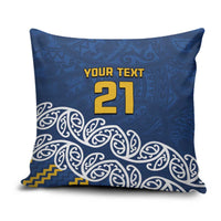 New Zealand Rugby Pacific Custom Pillow Cover Kahupeka Maori Kowhaiwhai Pattern - Polynesian Pride