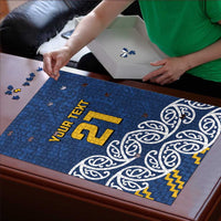 New Zealand Rugby Pacific Custom Puzzle Kahupeka Maori Kowhaiwhai Pattern - Polynesian Pride