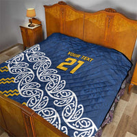 New Zealand Rugby Pacific Custom Quilt Kahupeka Maori Kowhaiwhai Pattern