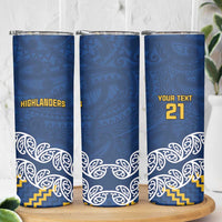 New Zealand Rugby Pacific Custom Skinny Tumbler Kahupeka Maori Kowhaiwhai Pattern