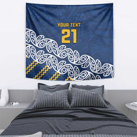 New Zealand Rugby Pacific Custom Tapestry Kahupeka Maori Kowhaiwhai Pattern