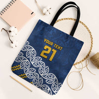New Zealand Rugby Pacific Custom Tote Bag Kahupeka Maori Kowhaiwhai Pattern - Polynesian Pride