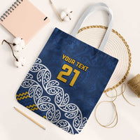 New Zealand Rugby Pacific Custom Tote Bag Kahupeka Maori Kowhaiwhai Pattern - Polynesian Pride