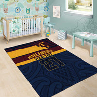 New Zealand Rugby Pacific Custom Area Rug Kahupeka Retro 2025 Taniko Motif