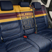 New Zealand Rugby Pacific Custom Back Car Seat Cover Kahupeka Retro 2025 Taniko Motif