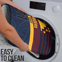 New Zealand Rugby Pacific Custom Bathroom Set Kahupeka Retro 2025 Taniko Motif - Polynesian Pride