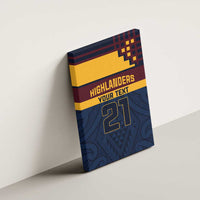 New Zealand Rugby Pacific Custom Canvas Wall Art Kahupeka Retro 2025 Taniko Motif