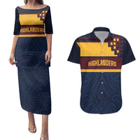 New Zealand Rugby Pacific Custom Couples Matching Puletasi and Hawaiian Shirt Kahupeka Retro 2025 Taniko Motif