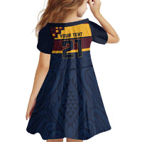 New Zealand Rugby Pacific Custom Family Matching Off Shoulder Maxi Dress and Hawaiian Shirt Kahupeka Retro 2025 Taniko Motif