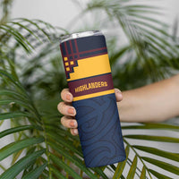 New Zealand Rugby Pacific Custom Skinny Tumbler Kahupeka Retro 2025 Taniko Motif