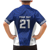 New Zealand Rugby Pacific Custom Family Matching Mermaid Dress and Hawaiian Shirt Kahurangi Auckland All Blue