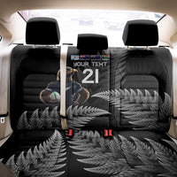 New Zealand Rugby Custom Back Car Seat Cover Glory Be To Black Silver-fern - Polynesian Pride