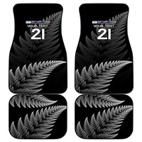 New Zealand Rugby Custom Car Mats Glory Be To Black Silver-fern - Polynesian Pride