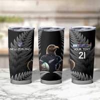 New Zealand Rugby Custom Tumbler Cup Glory Be To Black Silver-fern - Polynesian Pride