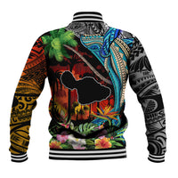 Personalised Hawaii Strong Maui Wildfire Baseball Jacket Pray For Lahaina Maui LT9 - Polynesian Pride