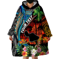 Personalised Hawaii Strong Maui Wildfire Wearable Blanket Hoodie Pray For Lahaina Maui LT9 - Polynesian Pride