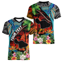 Personalised Hawaii Strong Maui Wildfire Women V Neck T Shirt Pray For Lahaina Maui LT9 - Polynesian Pride