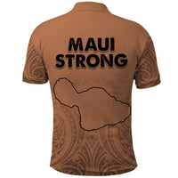 Hawaii Strong Maui Wildfire Polo Shirt No1 LT9 - Polynesian Pride